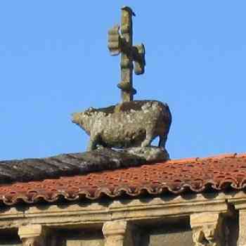 Click para ampliar. Pulsa en el nombre para ver la ficha. Verraco tejado Sta. Mª del Azogue (Betanzos)